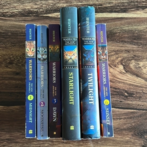 WARRIORS THE NEW PROPHECY SET OF 6 BOOKS BY ERIN HUNTER - Picture 1 of 7
